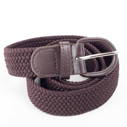 Ремень женский 35 резинка тёмно-коричневый Ремень женский 35 резинка тёмно-коричневый