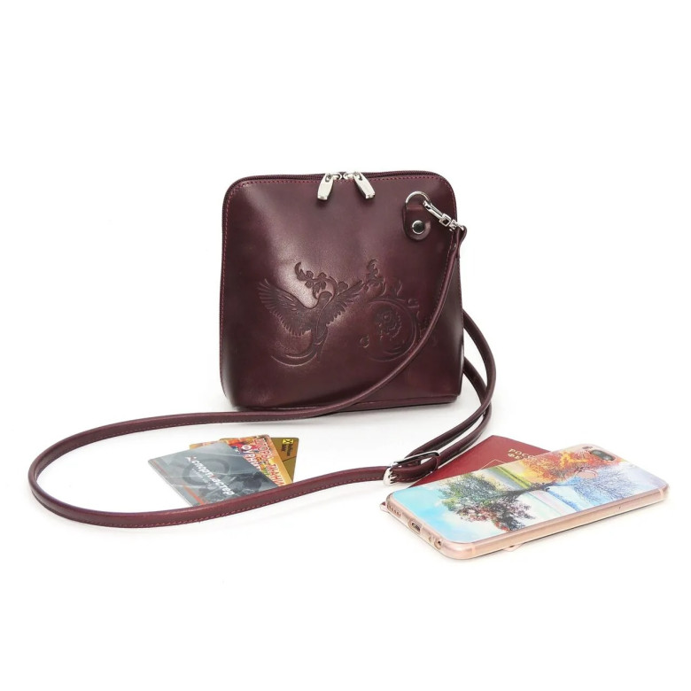 Сумка женская Natalia Kalinovskaya С83п.681 «Анни»  птица бордо