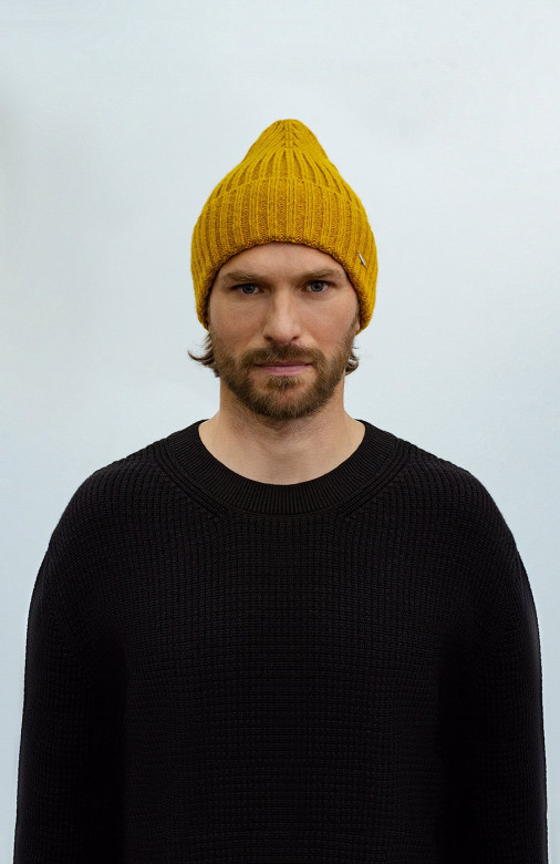 Мужская шапка 12870 MARHATTER горчица