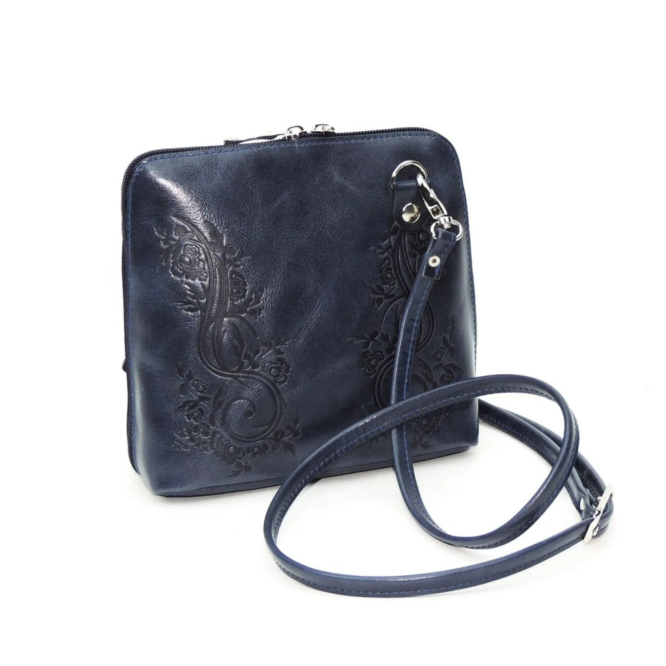 Сумка женская Natalia Kalinovskaya С 83т.661 «Уна» растение синяя Сумка женская Natalia Kalinovskaya С 83т.661 «Уна» растение синяя