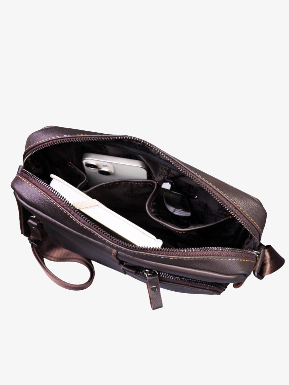 Сумка мужская Baggins 1069 коричневая наппа