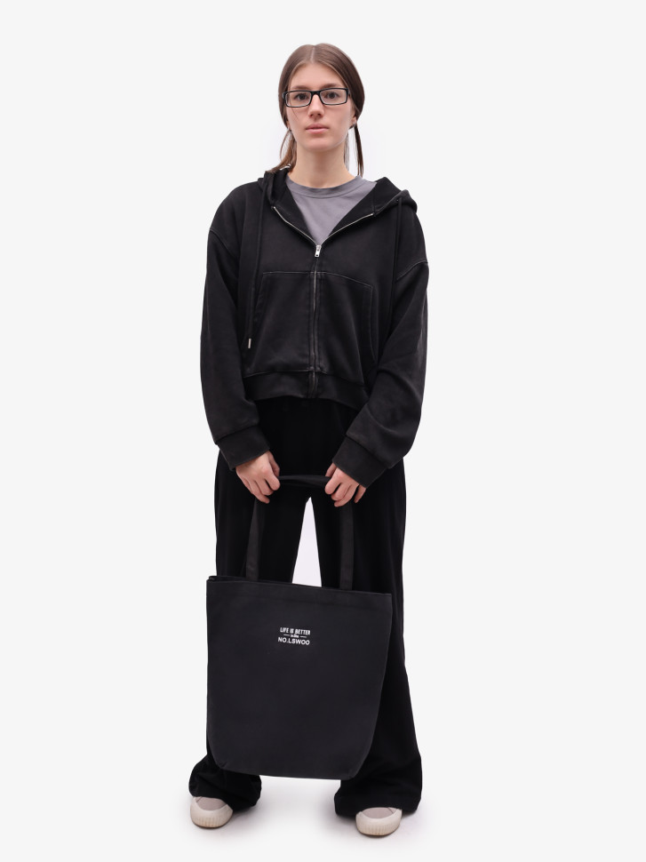 Сумка-шопер Б 6003 чёрная Сумка-шопер Б 6003 чёрная