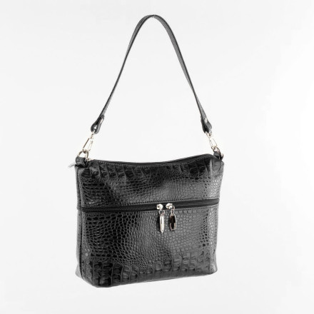 Сумка женская Sumkov 276 чёрная кайман Сумка женская Sumkov 276 чёрная кайман
