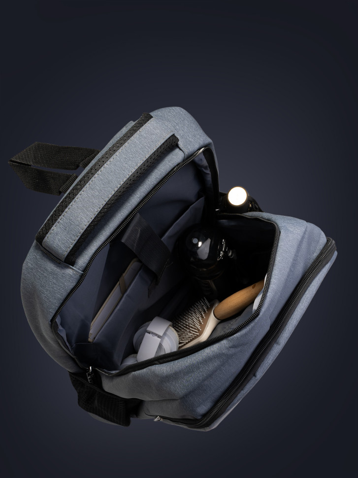 Рюкзак городской с нагрудным ремнём 2268 серый