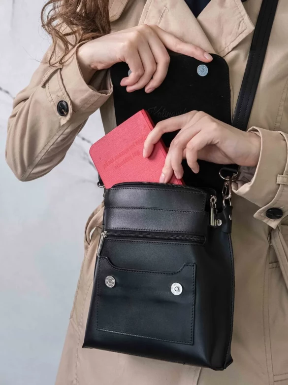 Сумка женская Natalia Kalinovskaya С86п.711 «Бритт» чёрная