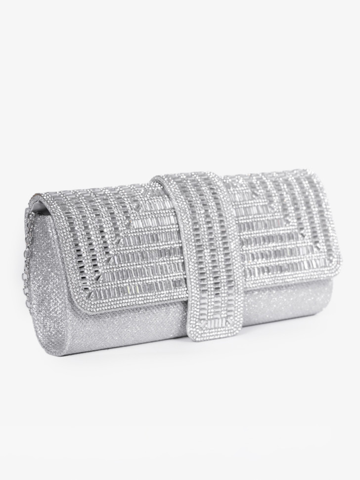 Клатч Baggins CH4123 серебристый Клатч Baggins CH4123 серебристый