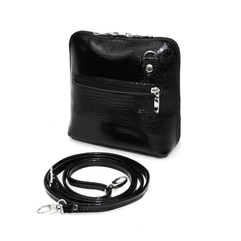 Сумка женская Natalia Kalinovskaya С 83р.911 «Бенте» чёрная рептилия