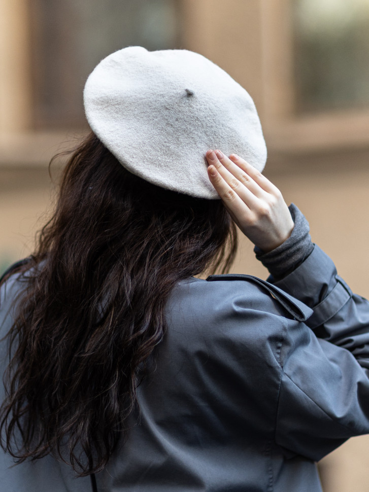 Берет женский Stigler, жемчужн.