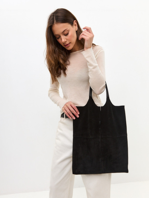 Сумка FIATO 2653С замша чёрная Сумка FIATO 2653С замша чёрная