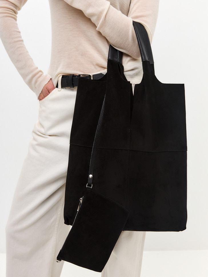 Сумка FIATO 2653С замша чёрная Сумка FIATO 2653С замша чёрная