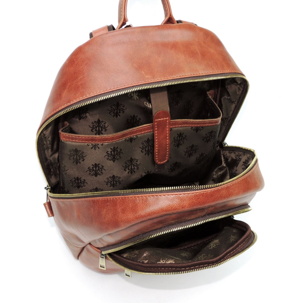 Рюкзак женский Natalia Kalinovskaya, Р43-602 «Като» рыжий/коричневый