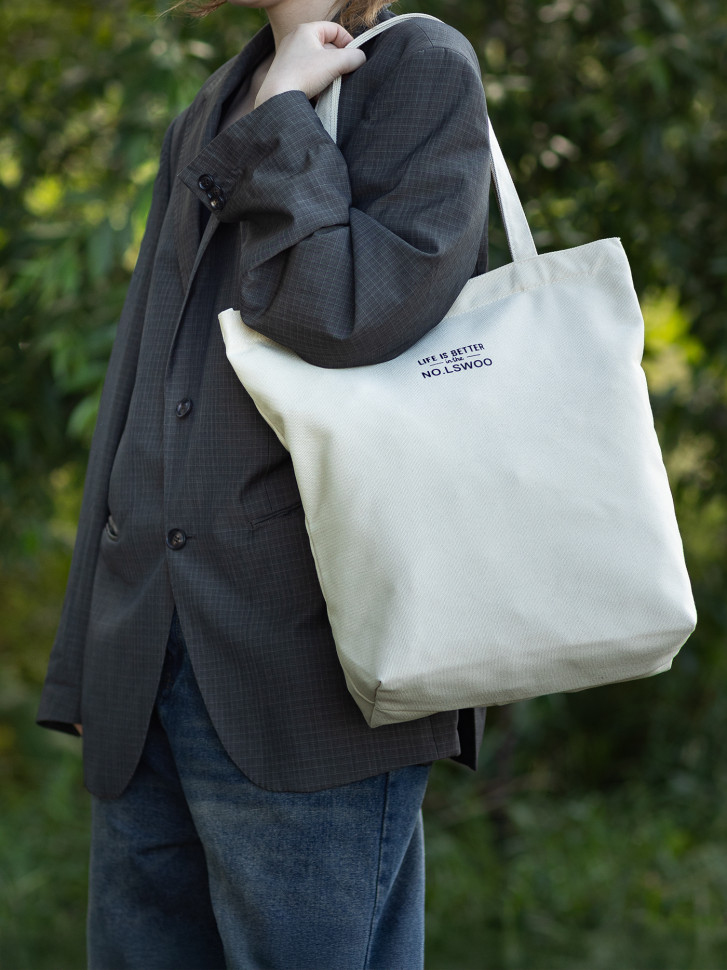 Сумка-шопер Б 6003 белая Сумка-шопер Б 6003 белая