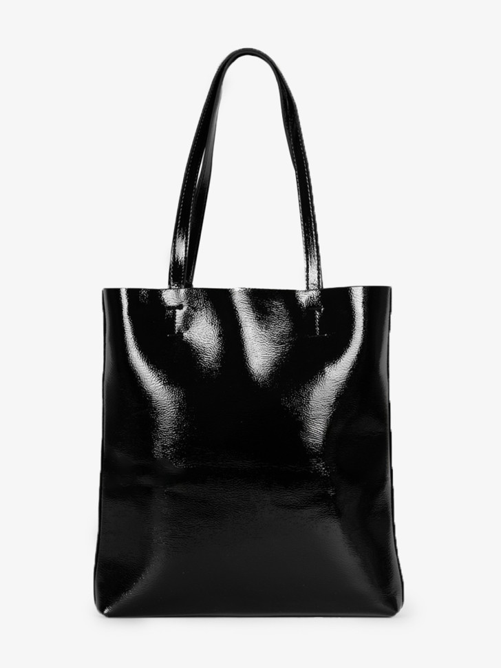 Сумка женская Baggins KDL-1300 лак черная Сумка женская Baggins KDL-1300 лак черная