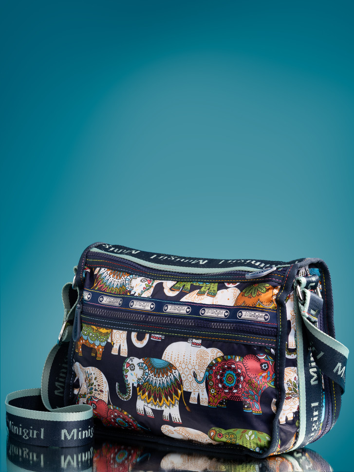 Сумка Minigirl 191 слон тёмно-синяя Сумка Minigirl 191 слон тёмно-синяя