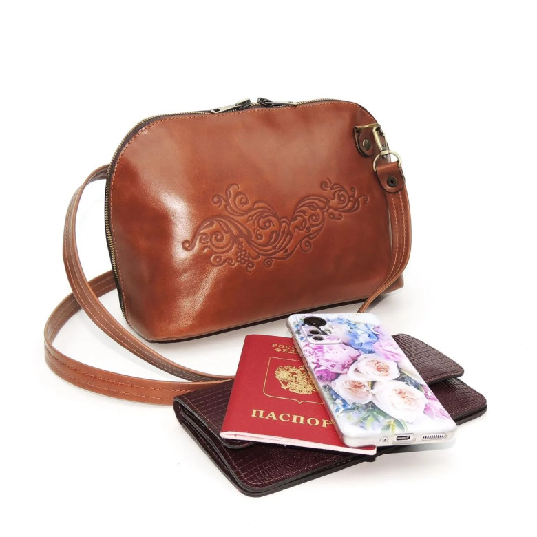 Сумка женская Natalia Kalinovskaya 88т 602 "Шейла" рыжая