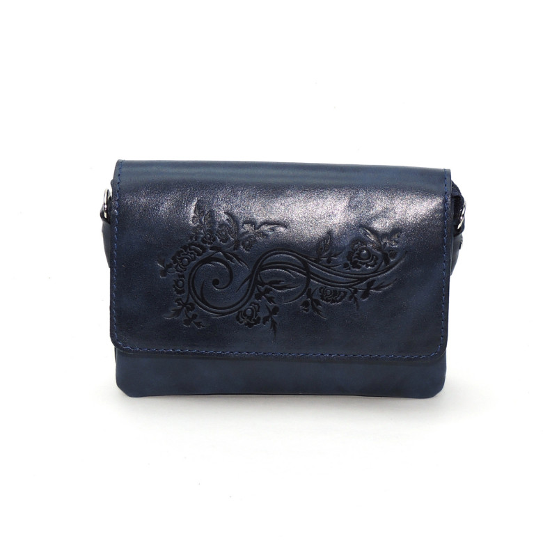 Женская сумочка кошелёк Natalia Kalinovskaya С53т «Колибри» синяя