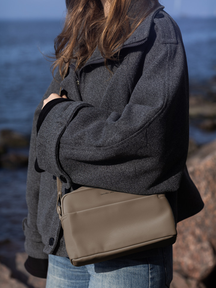 Сумка женская David Jones 7655 taupe Сумка женская David Jones 7655 taupe