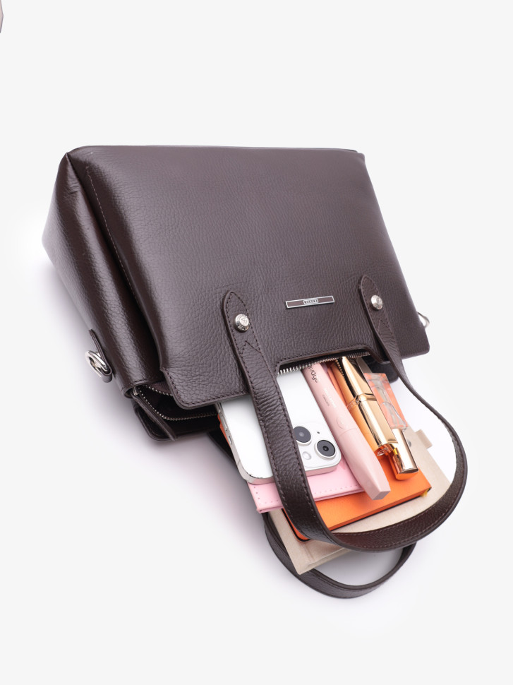 Сумка женская Karya 2390 тёмно-коричневая Сумка женская Karya 2390 тёмно-коричневая