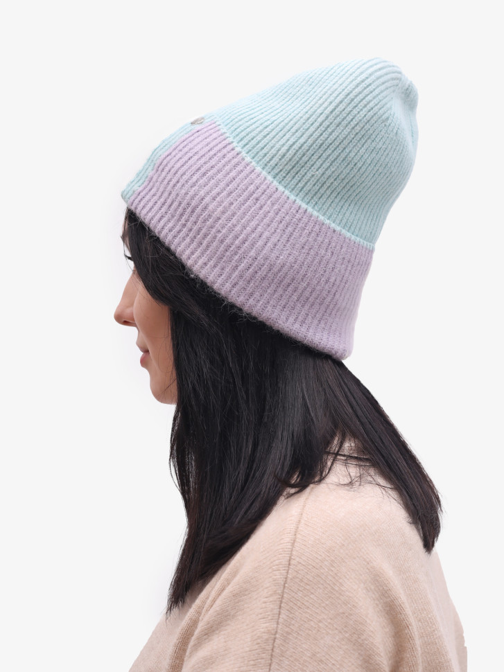 Шапка OvenTrico 1570 бирюзовый/белый/сирень Шапка OvenTrico 1570 бирюзовый/белый/сирень