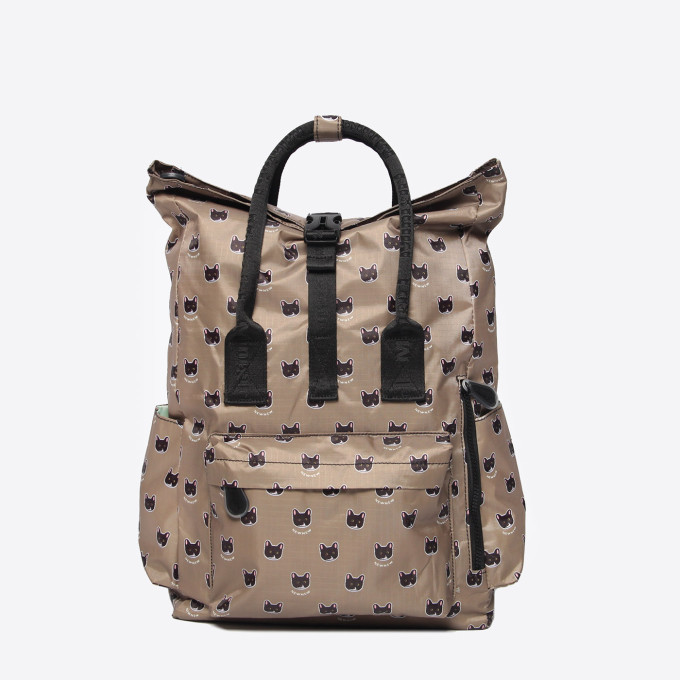 Сумка-рюкзак Minigirl 20175 коты коричневая