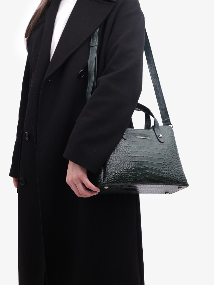 Сумка женская Karya 2390 зелёный крокодил Сумка женская Karya 2390 зелёный крокодил