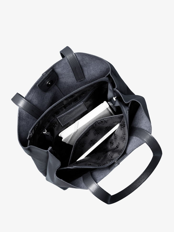 Сумка Baggins 0128 т. серая фл. Сумка Baggins 0128 т. серая фл.