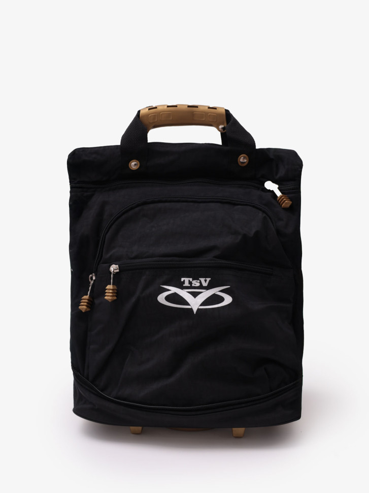 Сумка-трансформер дорожная хозяйственная на 2 колёсах TsV 526,22 чёрная/бронза