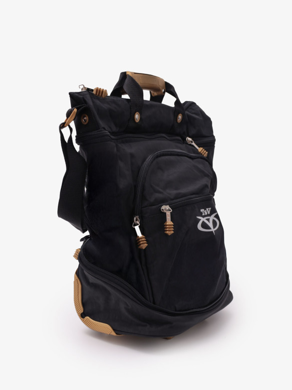 Сумка-трансформер дорожная хозяйственная на 2 колёсах TsV 526,22 чёрная/бронза