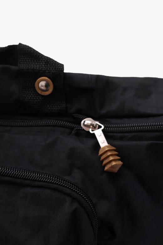 Сумка-трансформер дорожная хозяйственная на 2 колёсах TsV 526,22 чёрная/бронза