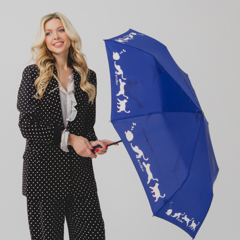 Зонт женский FLIORAJ, 21051 синий Зонт женский FLIORAJ, 21051 синий