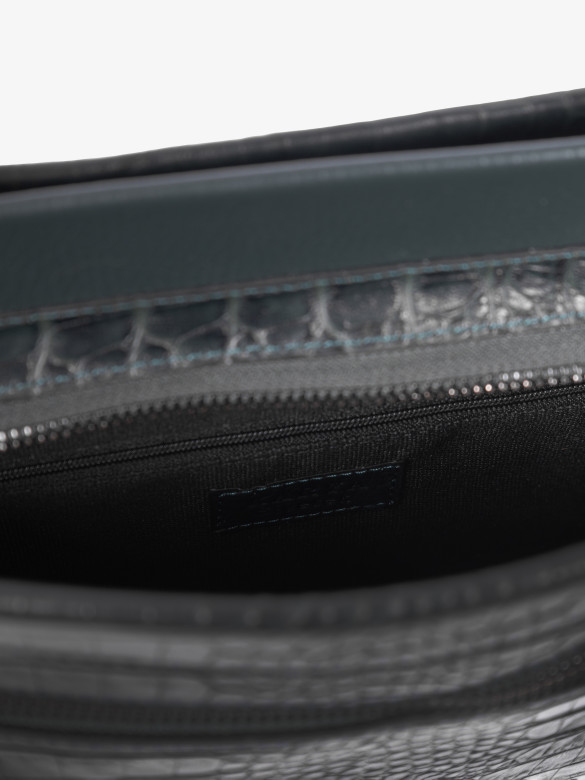 Сумка женская Karya 2427 зеленый крокодил Сумка женская Karya 2427 зеленый крокодил