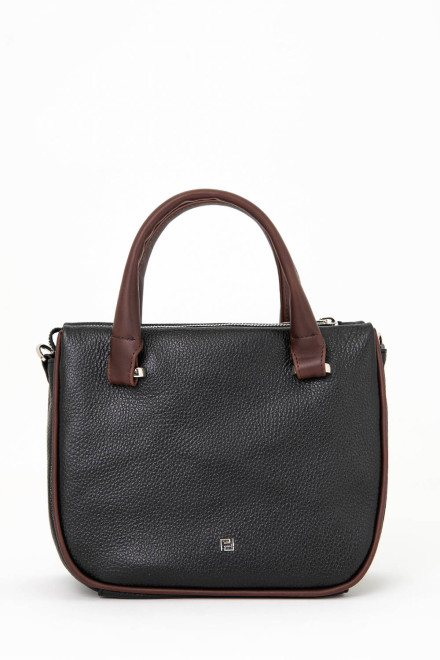 Сумка Protege Ц-558/2 черный флотер+коричневый пулл-ап