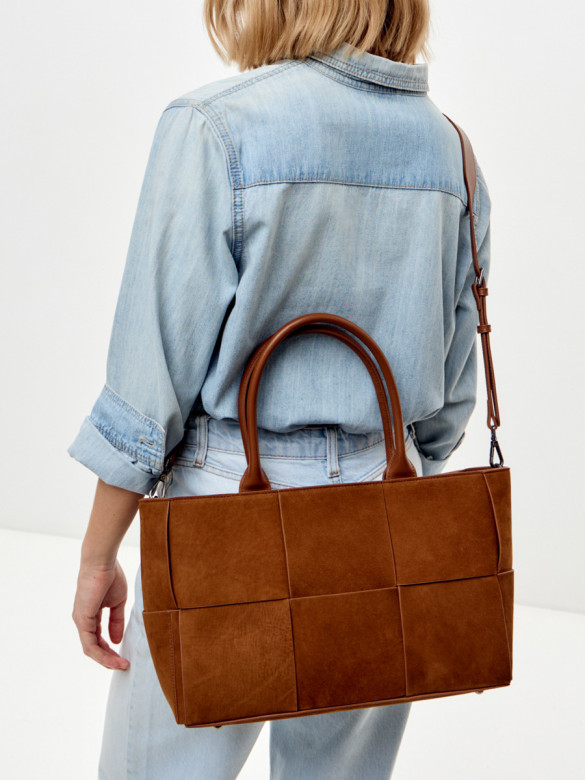 Сумка Curanni 9847 замша рыжая