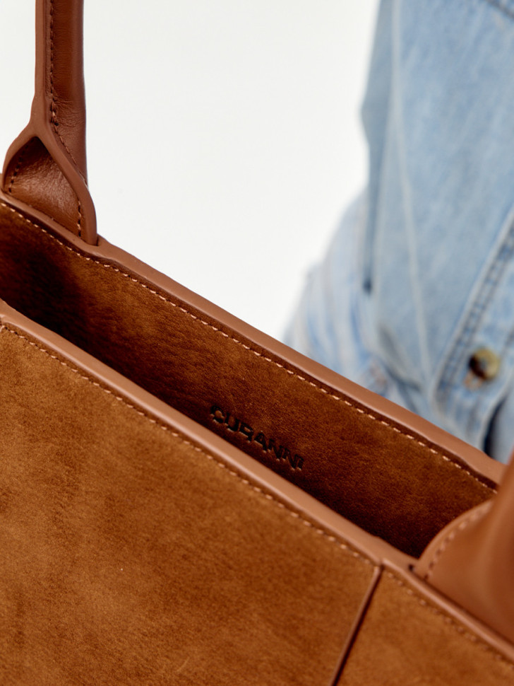 Сумка Curanni 9847 замша рыжая Сумка Curanni 9847 замша рыжая