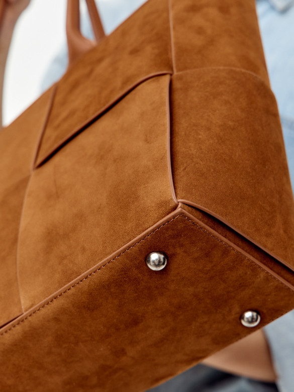 Сумка Curanni 9847 замша рыжая