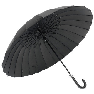 Зонт-трость семейный Banders 805, 24 спицы, чёрный, ручка кожа