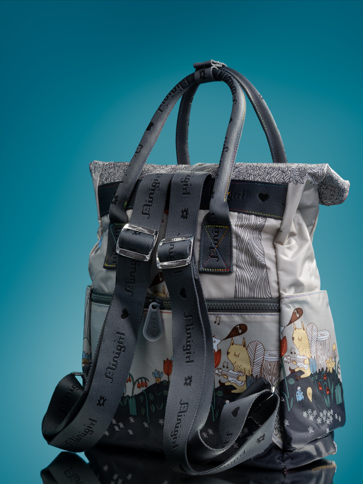 Сумка-рюкзак Minigirl 20175 коты