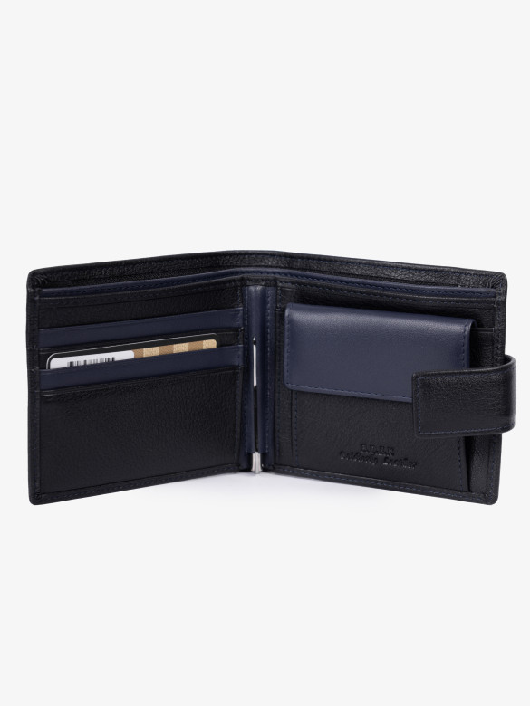 Портмоне B.Deke, BB-803 черное/синее