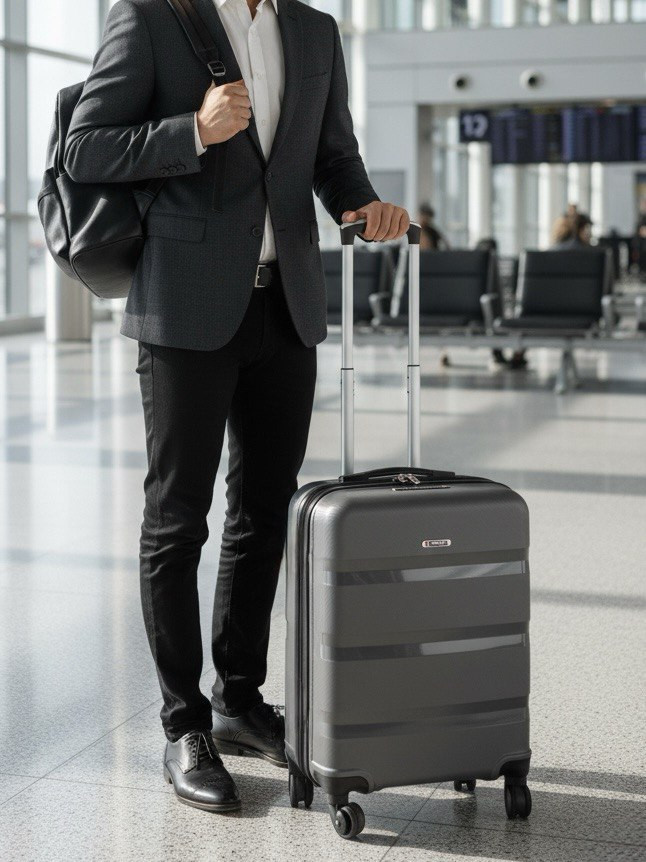 Чемодан для ручной клади из полипропилена Rion+, 460  18"