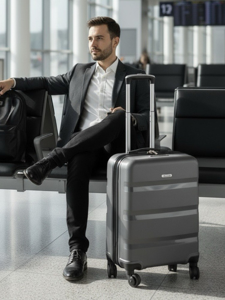 Чемодан для ручной клади из полипропилена Rion+, 460  18"