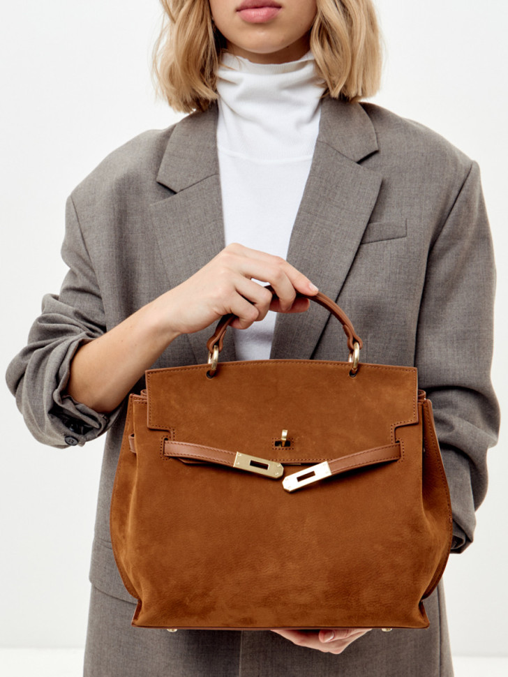 Сумка Curanni 9402 замша рыжая