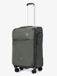 Чемодан из текстиля Kong LV 5901 хаки 24" 4 колеса