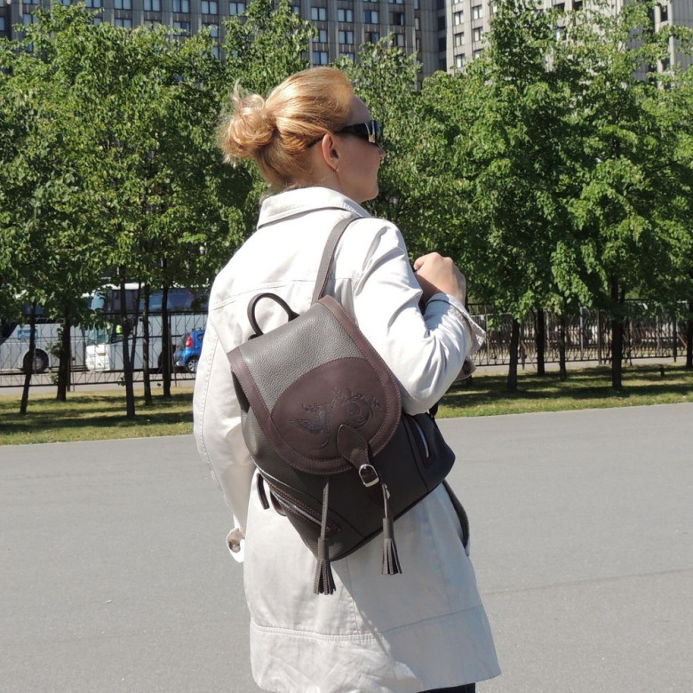 Рюкзак женский Natalia Kalinovskaya, «Гвенн» капучино Рюкзак женский Natalia Kalinovskaya, «Гвенн» капучино