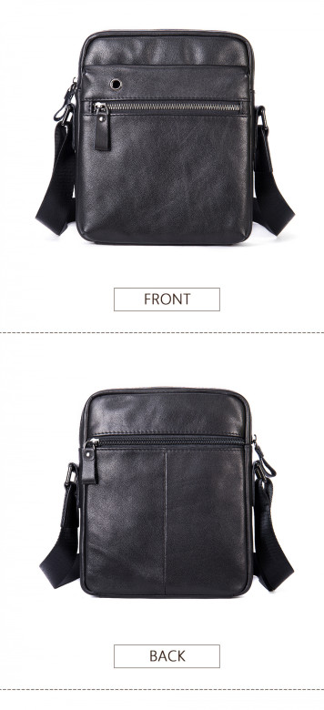 Мужская сумка через плечо 8717 чёрная