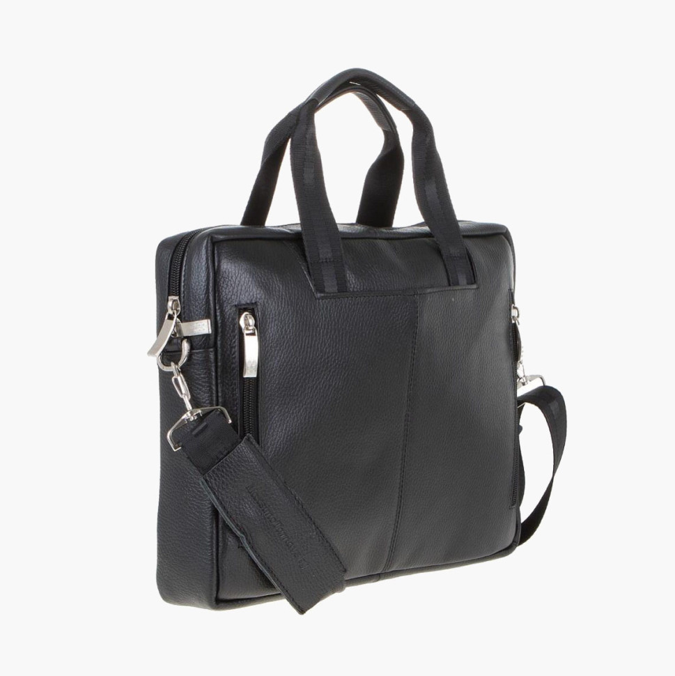 Портфель мужской из кожи Maxsimo Tarnavsky 1020 чёрный