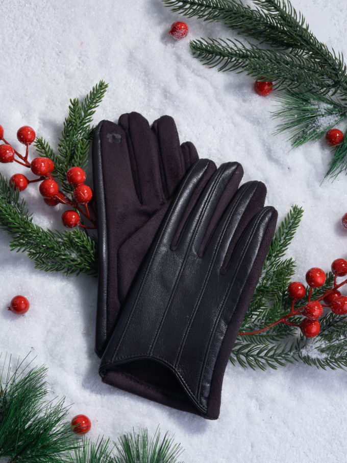 Перчатки женские HAVVS 6026 коричневые