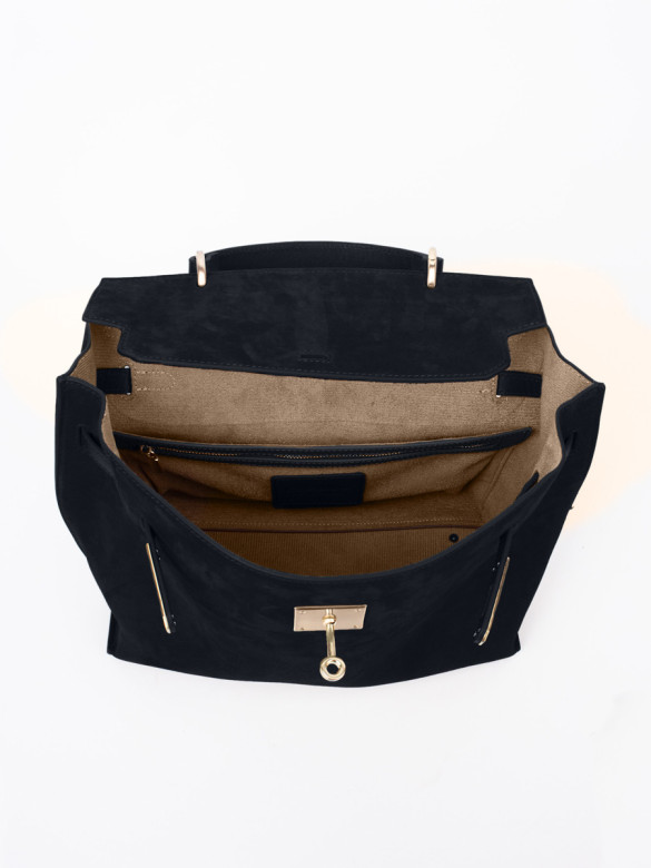 Сумка Curanni 9402 замша чёрная