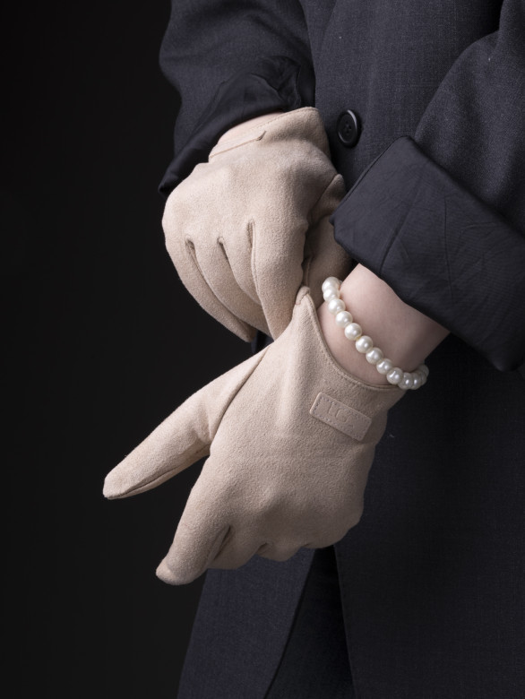 Перчатки женские Baggins 6026-1 бежевые Перчатки женские Baggins 6026-1 бежевые