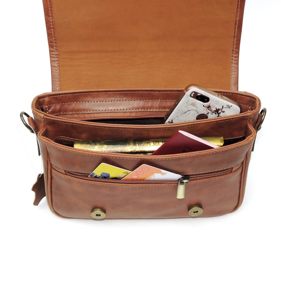 Женская сумка Natalia Kalinovskaya, «Спринг» с тиснением рыжая Женская сумка Natalia Kalinovskaya, «Спринг» с тиснением рыжая