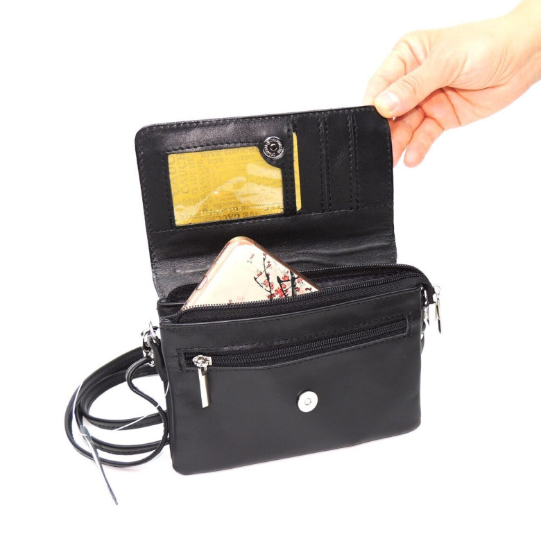 Сумка женская Natalia Kalinovskaya, С53.2 чёрная Сумка женская Natalia Kalinovskaya, С53.2 чёрная